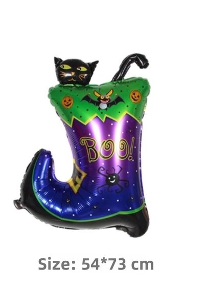 ArkhenX Halloween Black Cat Foil Balloon with Boots