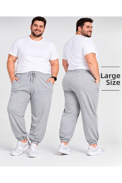 DAXİS Sportwear Company MEN'S ELASTICATED-HEM PLUS-SIZE SWEATPANTS