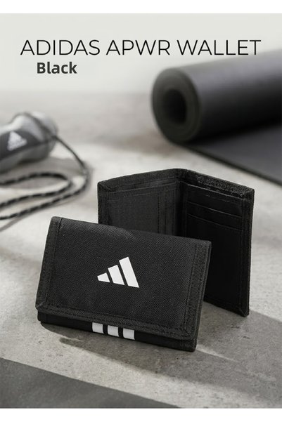 adidas Apwr wallet unisex everyday black velcro sports wallet