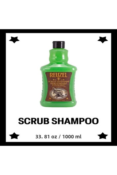 Reuzel Scrub Shampoo – Men’s Shampoo with T4 Tonic Complex, Deep Cleansing an...