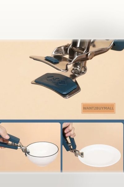 Yenilig 3-Piece Tray Clamp Set – Pliers-Style, Flame-Resistant, Non-Slip Grip...