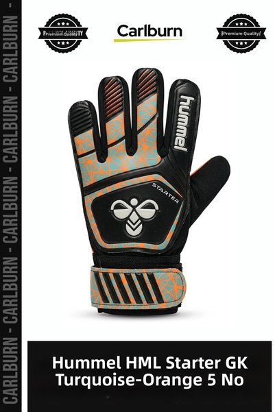 Carlburn Deluxe Series HML Starter GK Turquoise-Orange No. 5 Adult Men's Outdoor