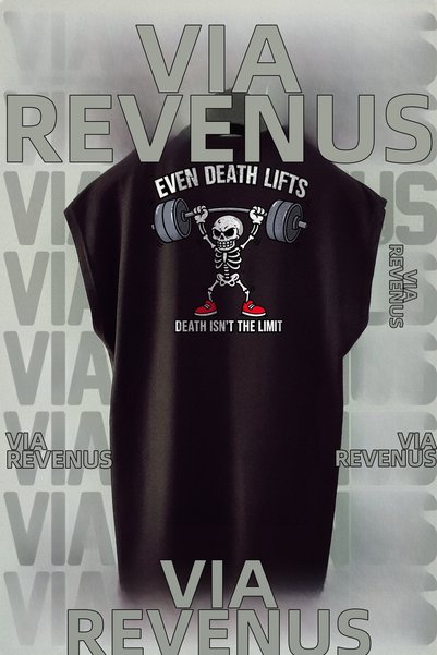 Vordevia Even Death Lifts: Αθλητικό μπλουζάκι χωρίς μανίκια με τύπωμα στην πλάτη