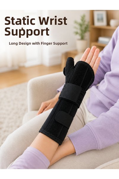 TheGencoo Thumb Support Hand Wrist Brace Metal Support Static Wristband Adjus...