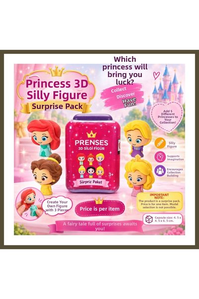 northcity n Princess Puzzle Palz 3D Eraser Figure Surprise Pack BX