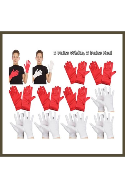 northcity n Children's Performance Glove Set – 5 Pairs of White & 5 Pairs of ...