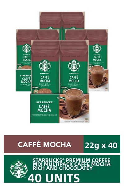 Starbucks Caffe Mocha Premium Coffee Blend 22 g X 40 Pcs