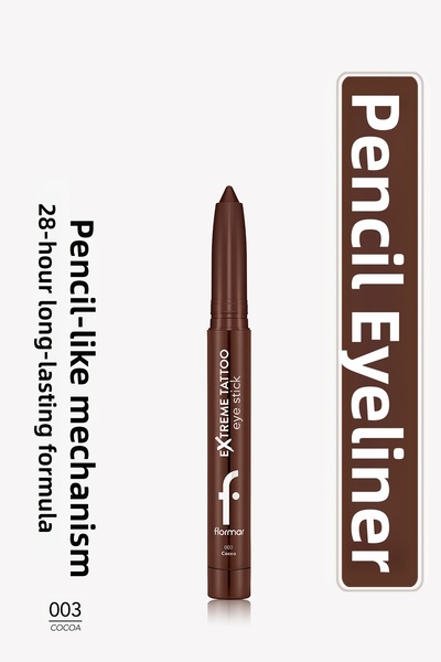 Flormar Extreme Tattoo Matte Lift-Off Gel Eyeliner & Eyeshadow Stick with Sha...