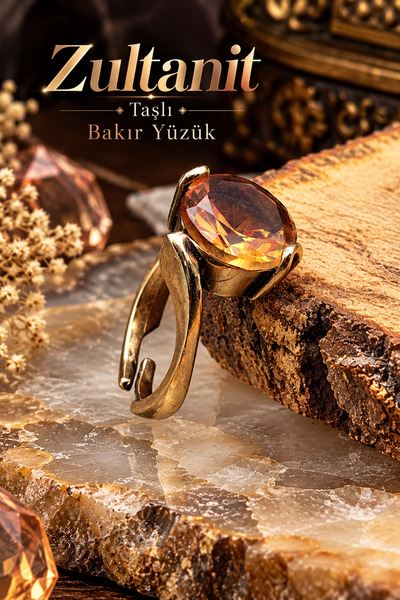 NBS Beautiful Naturel Stones Bakır Saf Zultanit Kristalli Trend Yuvarlak Kali...