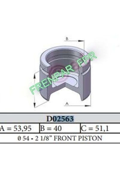 FPR Fren Kaliper Pistonu Ön Fiat, Ford, mazda