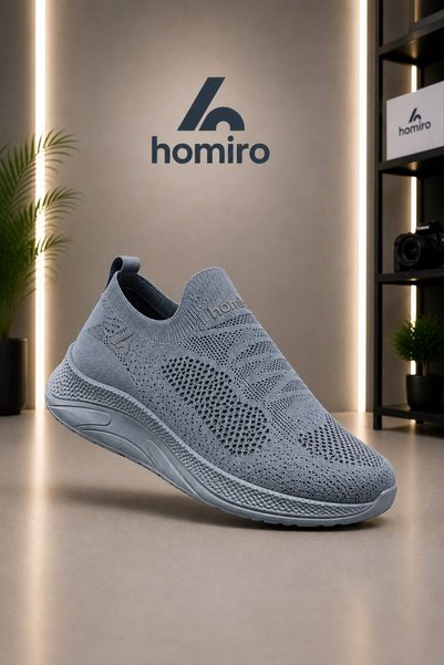 homiro Laceless Unisex Knitwear Sports Shoes
