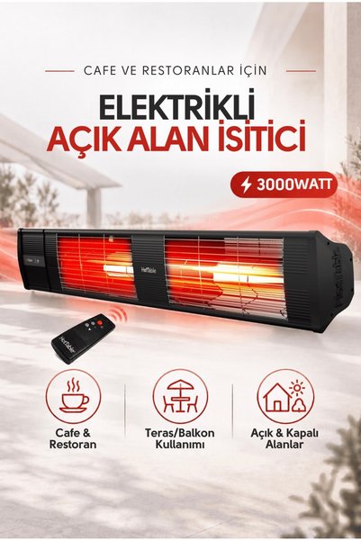 HOTTABLE Supreme Plus 3000 Watt U.kumandalı Cafe Restoran Balkon Bahçe Infrar...