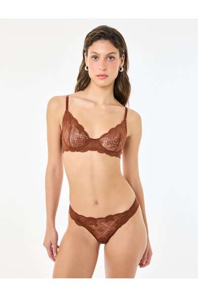 Koton Floral Lace Brazilian Panties
