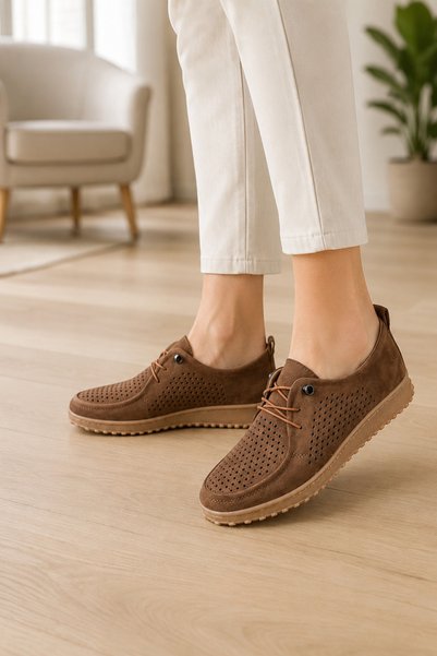 homiro Women's Comfortable Summer Perforated Casual Shoes