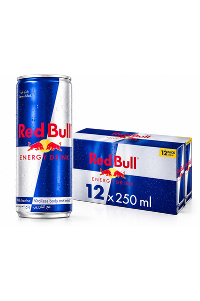 Red Bull ريد بول مشروب طاقة 250 مل - كرتون 12 علبة