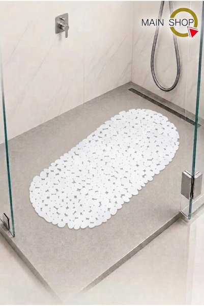 MAİN SHOP Safe and Non-Slip Shower Mat - 34X68 cm Bathroom Mat with Suction C...
