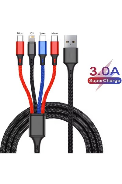 Choice USB-A to Multi 2Micro USB NNBILI 4-In-1 USB Cable 3A Type C Usb Micro ...