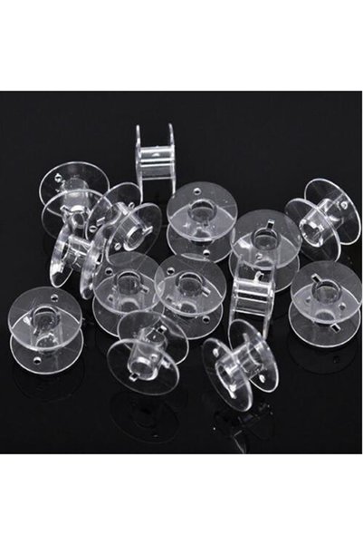 choice2 25pcs Bobbins 25Pcs Clear Sewing Machine Bobbins Spools Empty Bobbins...