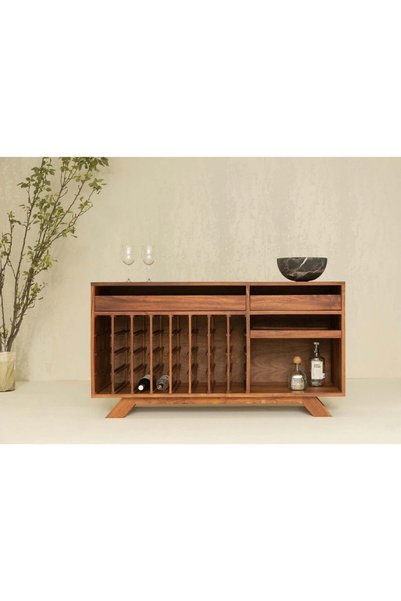 Wildwood atolye Ahşap vintage mini bar/şaraplık