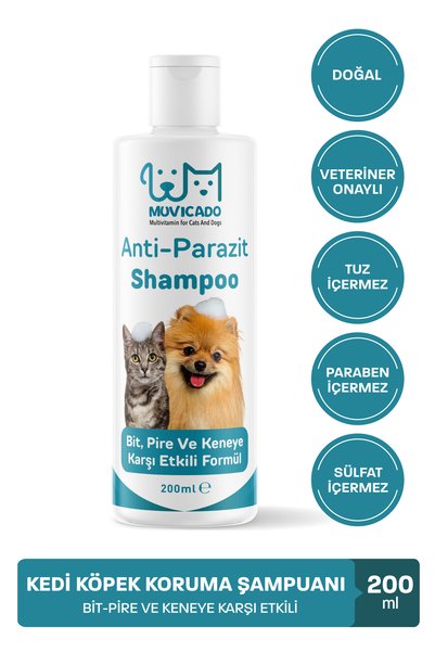 muvicado Köpek Pire Şampuanı Poodle Küçük Irk Köpek Köpekler İçin Köpük Şampu...