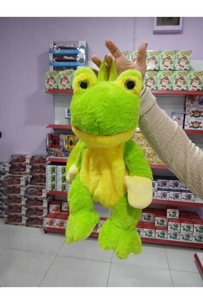 Boratila Toys Peluş 40 Cm Sevimli Yeşil Kurbağ  Çanta