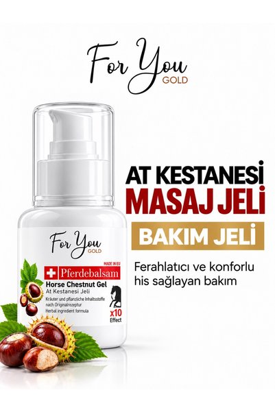 For You Gold At Kestanesi Masaj Jeli | Isınma Etkili, Tüm Vücut Kullanımına U...