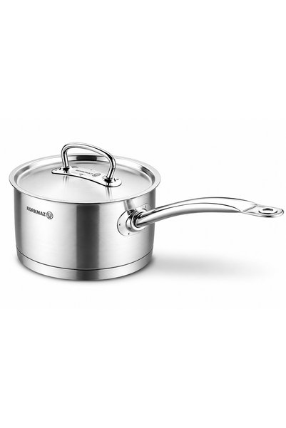 KORKMAZ Proline Stainless Steel Cooking Pot, Capacity 20 x 12 cm / 3.8 LT / A...