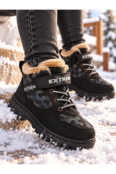 BURUNİ Fur-Lined Winter Boots with Non-Slip Soles