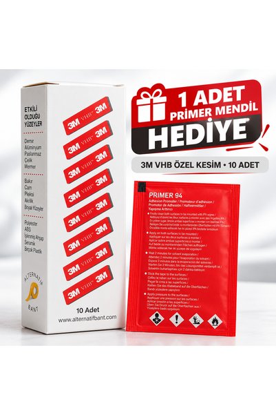 3M VHB Güçlü Çift Taraflı Bant - Araç İçi Aksesuar, Ayna, Islak Zemin Montajı...