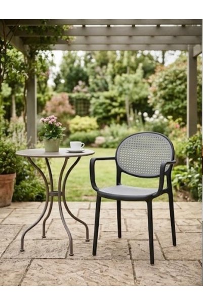 IN HOME STORE Modern Design Mesh Comfortable Black Color Stylish Dining Chair