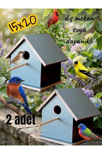 değerli hobi Wooden Beech Bird Nest Bird House Outdoor (Rain, Snow) Resistant...