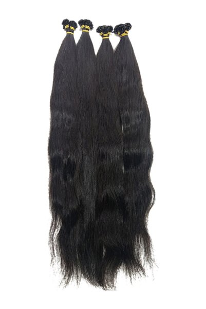 HalitCan HairKing Kadın Siyah Gerçek Insan Saçı Doğal 60 cm 200 Adet 120 gr M...
