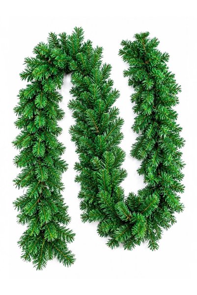 Happyland New Year's Thick Christmas Tree Garland, 230 cm, with Branches