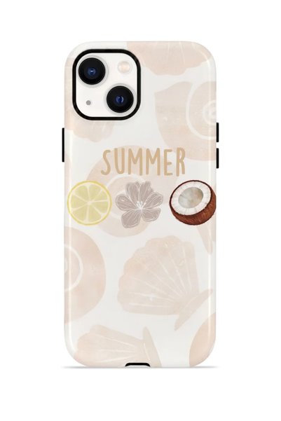 PiyasaSepeti iPhone 14 Vorian Double-Layered Protective Case - Coconut Summer...