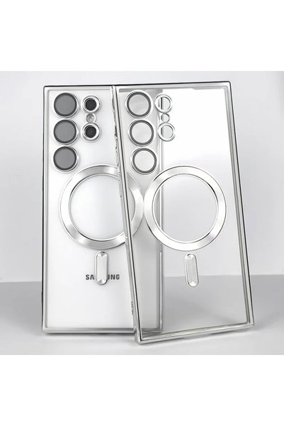 Choice Galaxy S24 Ultra Silver Luxury Plating for Magsafe Magnetic Wireless C...