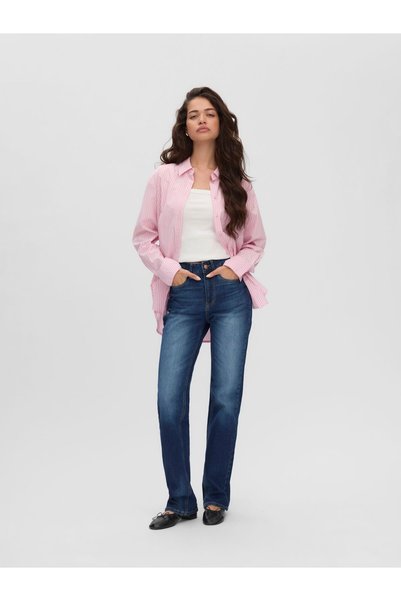 Vero Moda Weit geschnitten VMTESSA-STRETCH Hohe Taille Gerade geschnitten Jeans