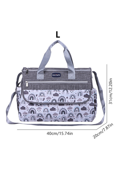 Choice L-grey New Fashion Single Shoulder Large Capacity Mommy Bag Multi Func...