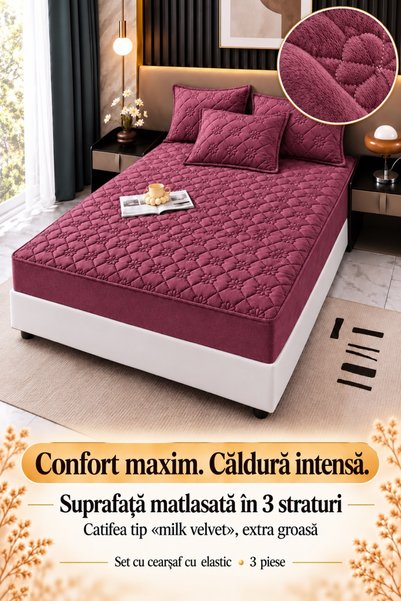 Frasin Select Husă de pat Cocolino, extra gros, tip topper din material Milk ...