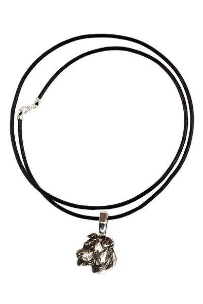 Art - Dog American Staffordshire Terrier - Colier cu pandantiv câine, placat ...