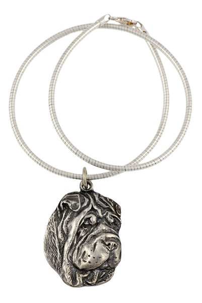 Art - Dog Colier Shar Pei - Bijuterie unică pentru iubitorii de câini, pandan...