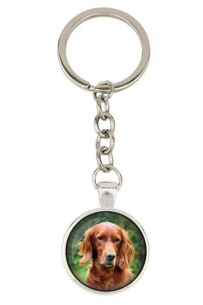 Art - Dog English setter, Lawerack - breloc cu fotografia ta, decorațiune pen...
