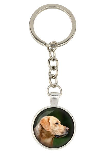 Art - Dog Labrador Retriever - breloc cu fotografia ta, decorațiune pentru ch...