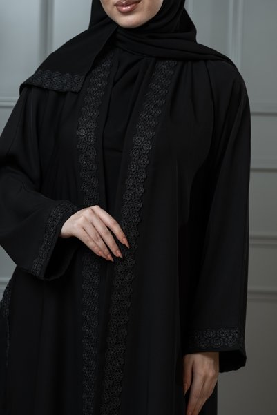 LAVİNİA عباية نسائية من لافينيا لف, قماش انترنت نص كلوش