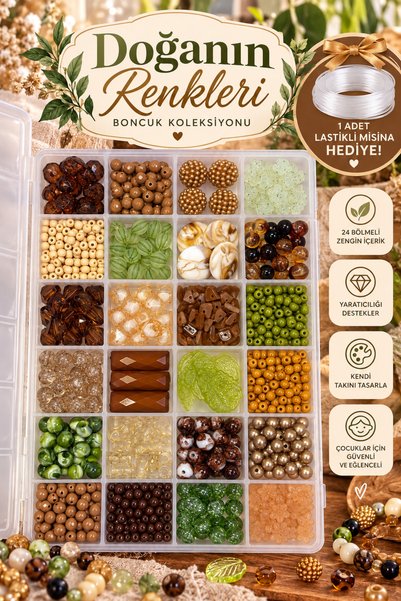 By MO Accessories Colors of Nature Σετ 24 θέσεων για χάντρες και κοσμήματα – ...