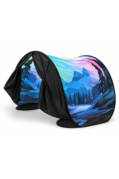 Mundoo Cort pentru pat copii Mundo Diver – Tip Pop-Up, cu instalație luminoas...