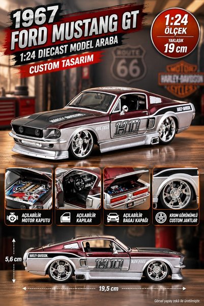 TOYFEST 1:24 موستانج جي تي 1967