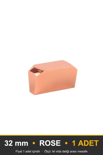KOÇSAN Quartz Rose 32 mm Handle Luxury Country Kitchen Furniture Cabinet Draw...