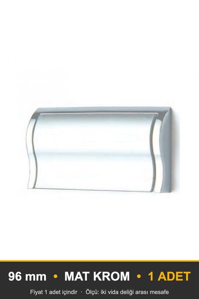 KOÇSAN Sheet Office Matte Chrome 96 mm Handle Luxury Country Kitchen Furnitur...