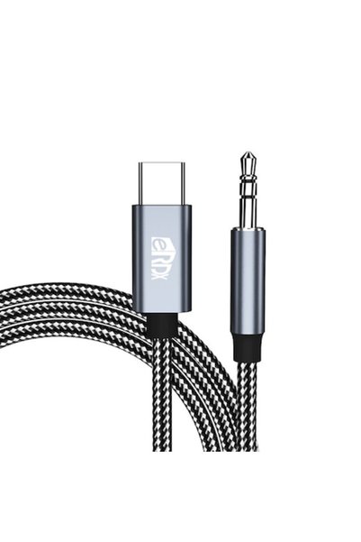 eRDX ®   Cablu audio – USB-C la Jack 3.5mm, 1m, DAC 16bit 48kHz, Compatibil c...