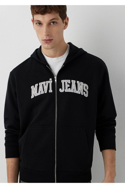 Mavi Jeans Kapüşonlu Siyah Sweatshirt 0S10642-900